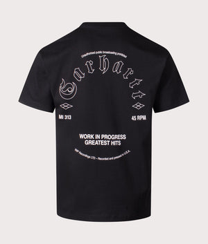 Carhartt WIP Relaxed Fit Greatest Hits T-Shirt in Black/White at EQVVS Menswear Back Shot