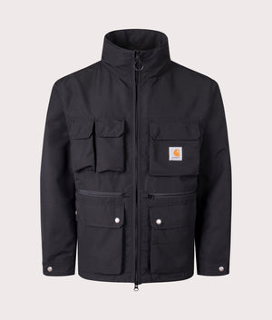 Carhartt WIP Irwin Jacket in Black at EQVVS. Front shot. 