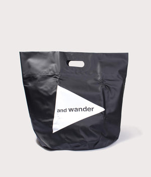 and wander Storage Bucket 35L in black PVC. EQVVS Front Shot