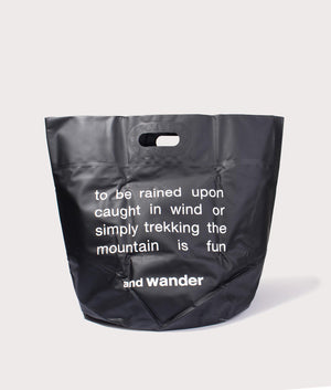 and wander Storage Bucket 35L in black PVC. EQVVS Back Shot