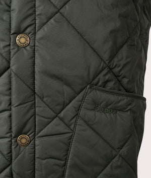 Liddesdale-Gilet-Olive-Barbour-EQVVS-Detail