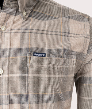 Tailored-fit-Blair-Shirt-Forest-Mist-Barbour-EQVVS-Detail