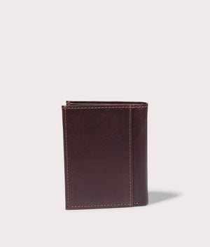 Barbour Colwell Small Billfold in Brown and Classic Tartan, 100% Leather. EQVVS Back Shot