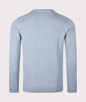 Barbour Pima Cotton Sweatshirt for men in Mineral Blue at EQVVS Back Shot