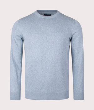 Barbour Pima Cotton Sweatshirt fr men in Mineral Blue at EQVVS Front Shot