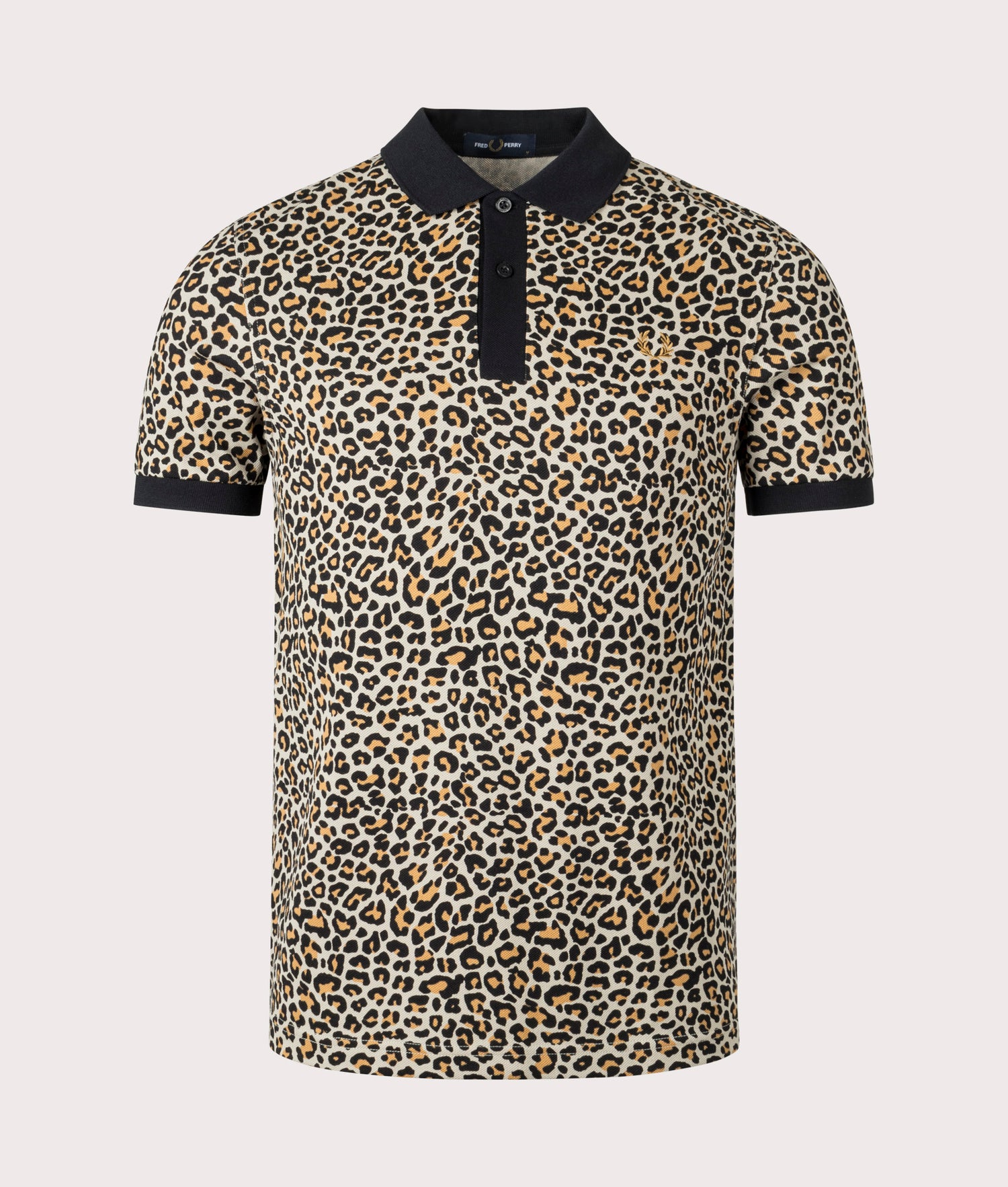 Leopard Print Polo Shirt Brown | Fred Perry | EQVVS