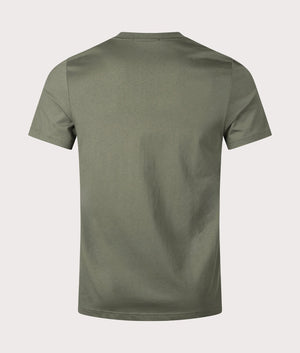 Embroidered T-Shirt in Laurel Wreath Green. EQVVS Shot.