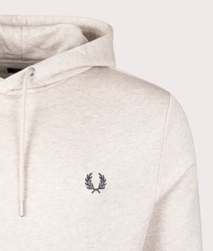 Twin Tipped Hoodie in Porridge Marl by Fred Perry. EQVVS Shot.