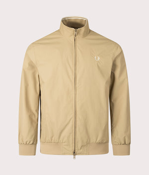 The Brentham Jacket in Warm Stone by Fred Perry. EQVVS Shot.