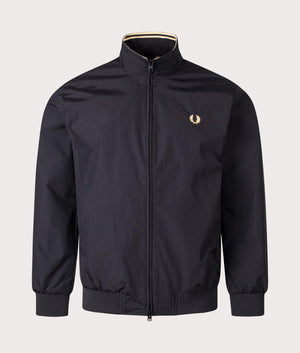 Brentham Jacket Fred Perry Black, Shot at EQVVS. Front shot. 