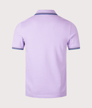 Twin Tipped Polo Shirt by Fred Perry in Ultraviolet. Shot at EQVVS. Back shot. 