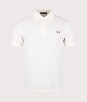 Fred Perry Fred Perry Polo Shirt in Light Ecru. Shot at EQVVS. Front shot. 