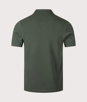 Fred Perry Polo Shirt in Green, shot at EQVVS. Back shot.