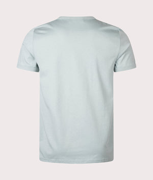 Fred Perry Ringer T-Shirt in Silver Blue at EQVVS. Back Shot.