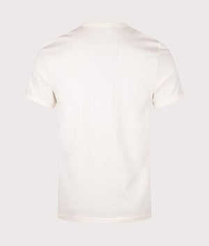 Fred Perry Ringer T-shirt in Ecru, 100% cotton at EQVVS. Back shot. 