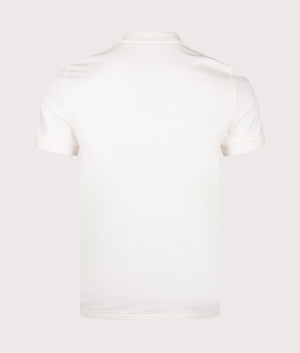 Fred Perry panelled T-shirt in Ecru, 100% cotton. Back shot. 