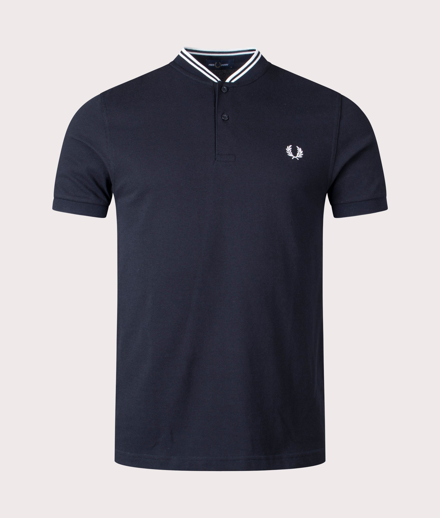 Bomber Collar Polo Shirt Black | Fred Perry | EQVVS