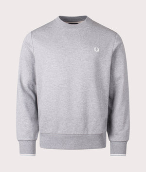 Crew-Neck-Sweatshirt-Steel-Marl-Fred-Perry-EQVVS