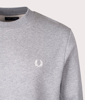 Crew-Neck-Sweatshirt-Steel-Marl-Fred-Perry-EQVVS