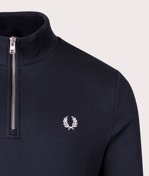 Quarter-Zip-Sweatshirt-Navy-Fred-Perry-EQVVS