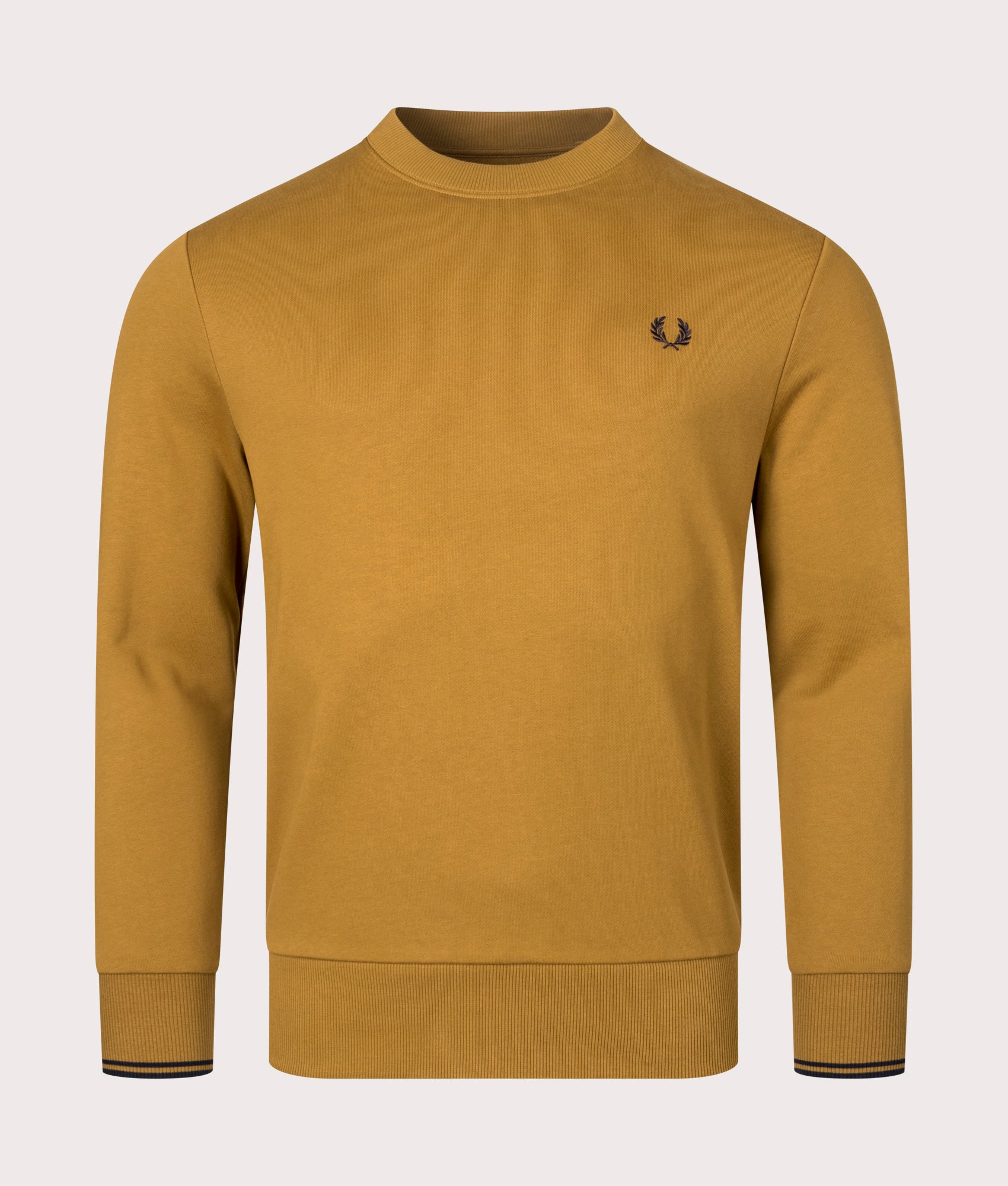 Crew Neck Sweatshirt Dark Caramel | Fred Perry | EQVVS