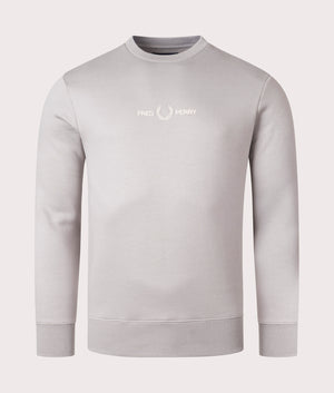 Embroidered Sweatshirt Limestone Fred Perry EQVVS