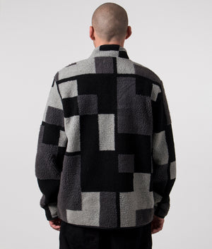 Pixel Borg Fleece Black, Fred Perry, EQVVS, Back