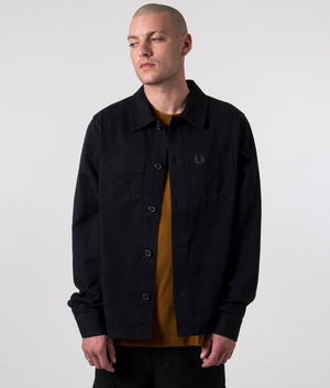 Twill-Overshirt-Black-Fred-Perry-EQVVS