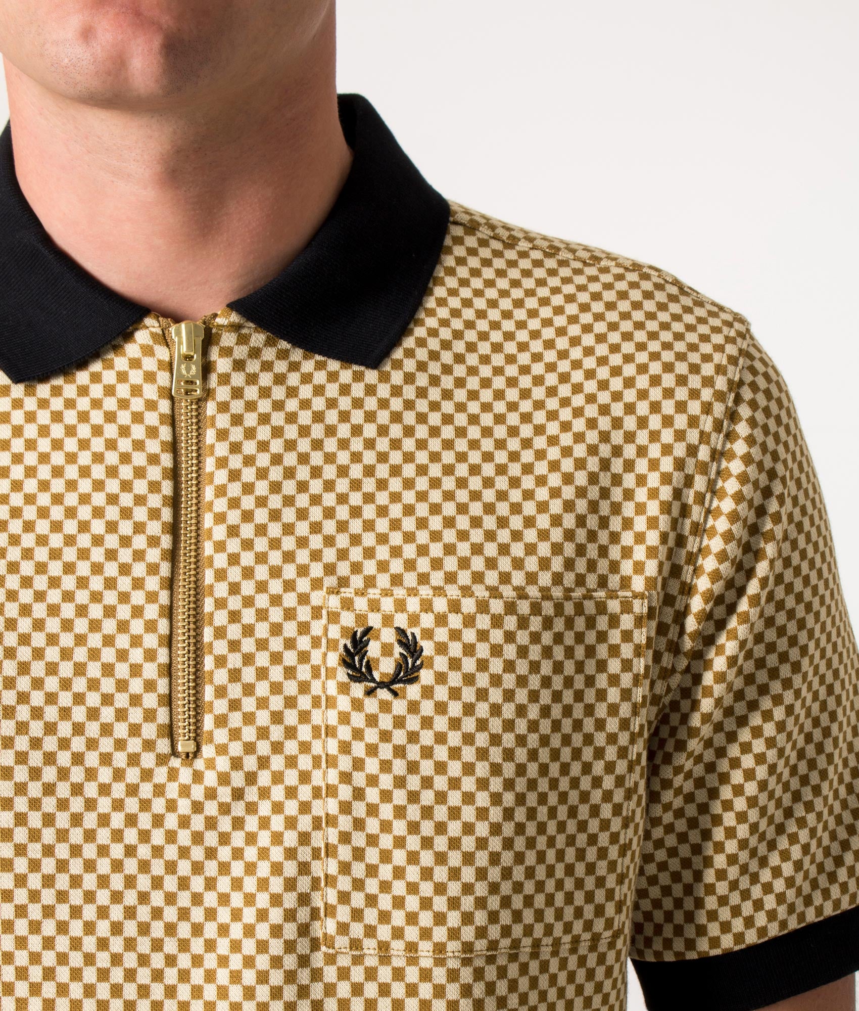 Fred Perry | Micro Chequerboard Polo Shirt | EQVVS