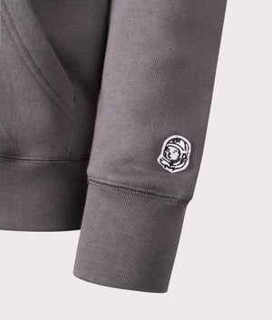 Billionaire Boys Club Small Arch Logo Hoodie in Space Grey at EQVVS Detail Shot