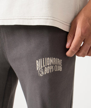 Small Arch Logo Joggers in Space Grey by Billionaire Boys Club. EQVVS Menswear Detail Model Shot. 