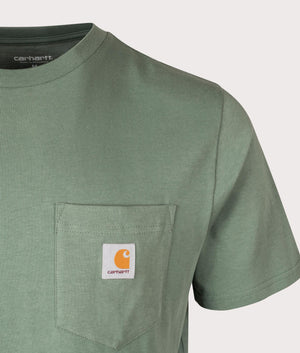 Pocket T-Shirt in Duck Green by Carhartt WIP. EQVVS Shot. 