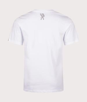 Camo Arch Logo T-Shirt in White by Billionaire Boys Club. EQVVS Shot.