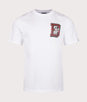 College T-Shirt in White by Billionaire Boys Club. EQVVS Shot.