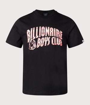 Billionaire Boy's Club Mountain Fill Arch Logo T-Shirt in Black. Shot at EQVVS. Front shot. 