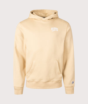 Billionaire Boy's Club Small Arch Logo Hoodie in Sand/White. Shot at EQVVS.  Front shot. 