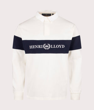 Henri-Lloyd Voyager Rugby Shirt in Off White. Shot at EQVVS. Front shot