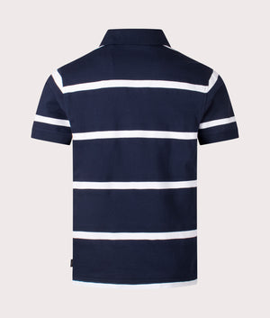 Henri-Lloyd Salcombe Polo Shirt in Navy Blue. Shot at EQVVS. Back shot