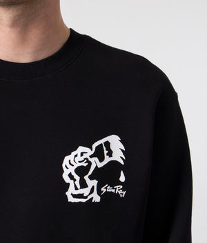 Solidarity Sweatshirt Black, Stan Ray, EQVVS, Detail 