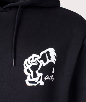 Relaxed-Fit-Solidarity-Hoodie-Black-Stan-Ray-EQVVS-Detail-Image