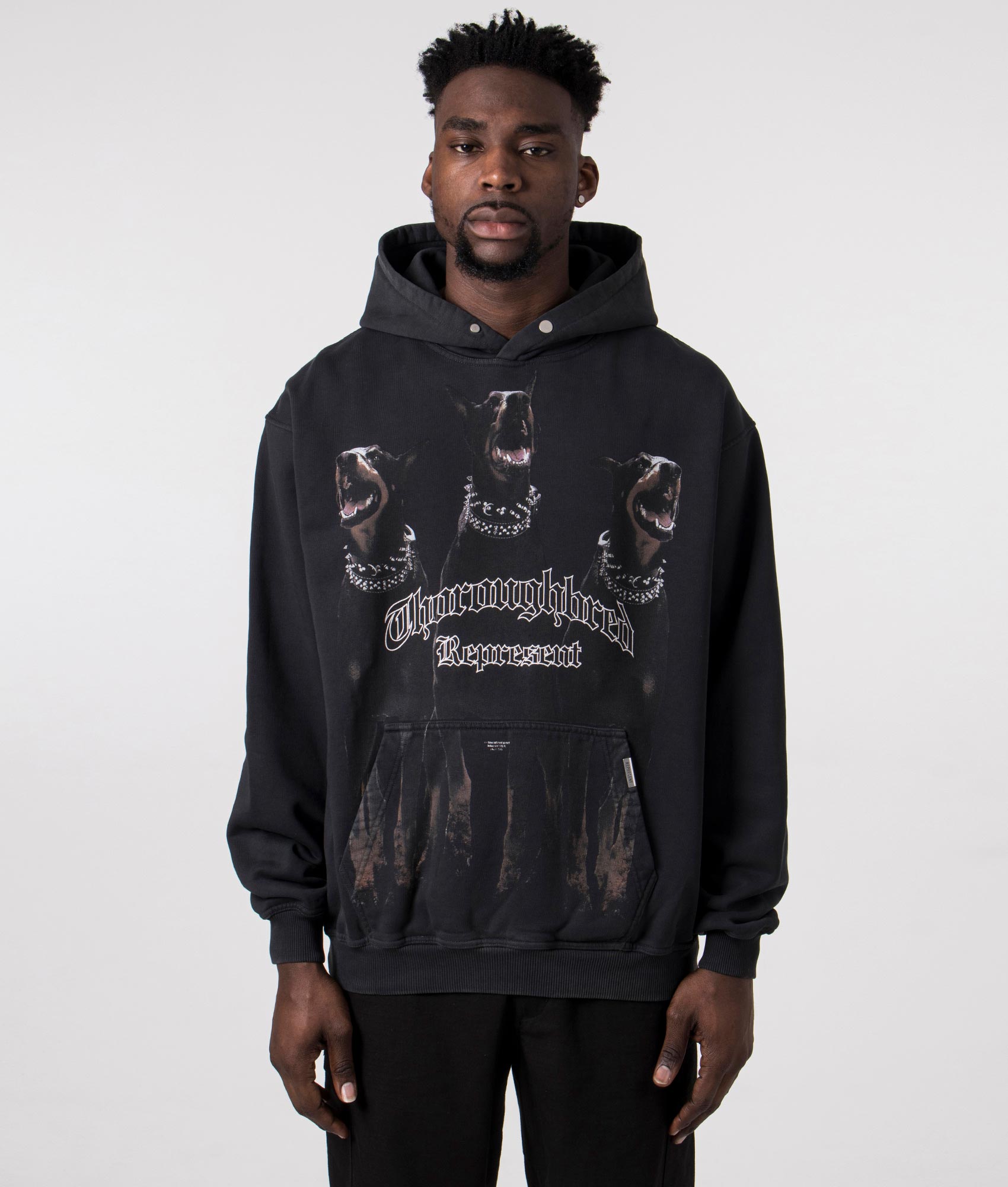 Thoroughbred Hoodie Vintage Black | Represent | EQVVS