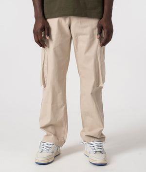 Oversized Workshop Pants in Cashmere by Represent. EQVVS Front Angle Shot.