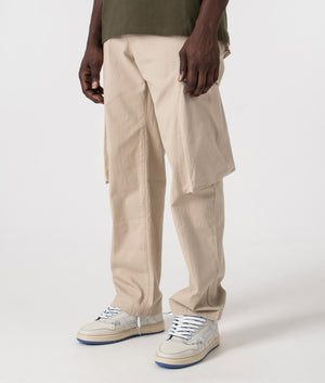 Oversized Workshop Pants in Cashmere by Represent. EQVVS Side Angle Shot.