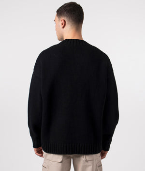 Represent, Rep Knit Jumper, black, Eqvvs Menswear, back shot angle