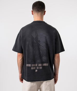 Represent, Godspeed T-Shirt, aged black, Eqvvs Menswear, back shot angle