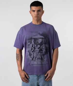 Purple Atlas T-Shirt by REPRESENT. Shot at EQVVS. Front shot. 