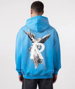 Represent, Archangel hoodie, electric blue, Eqvvs Menswear, back shot angle