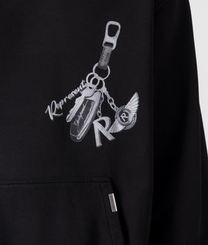 Owners Club Keys To The Club Hoodie in Jet Black by Represent. EQVVS Model Shot. 