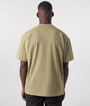 Rep Applique T-Shirt in Fawn by Represent. EQVVS Model Shot. 