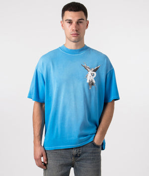 Represent, Archangel T-Shirt, electric blue, Eqvvs Menswear, front shot angle